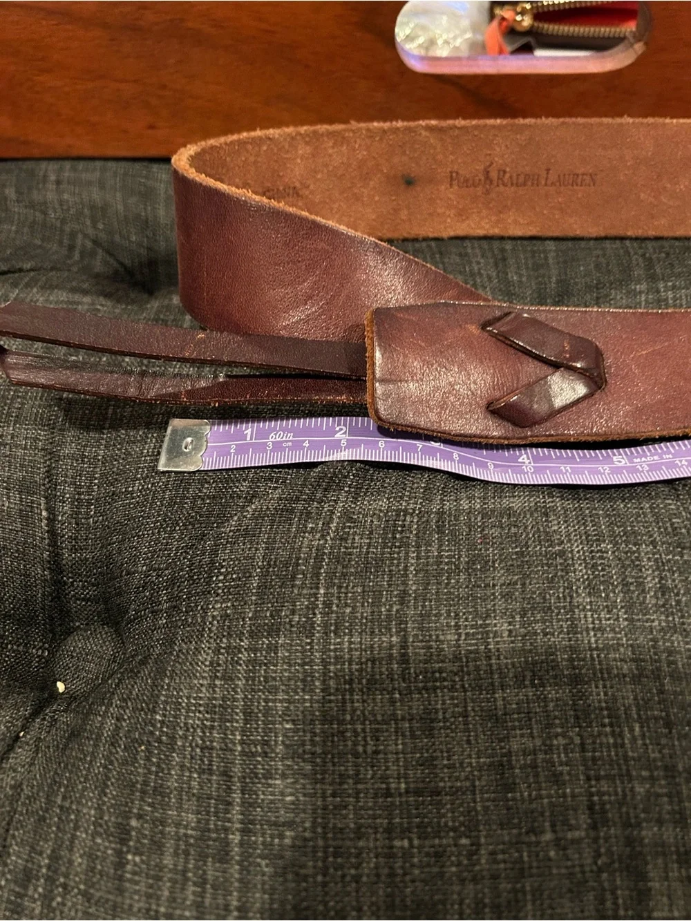 Ralph Lauren Brown Leather Double-Ring Belt with Brass Rings 🥰🤩 🔥. Still love it